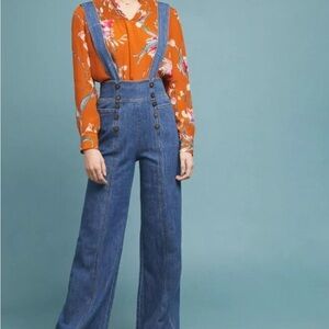 NWT Pilcro Blue Denim Flare Jeans